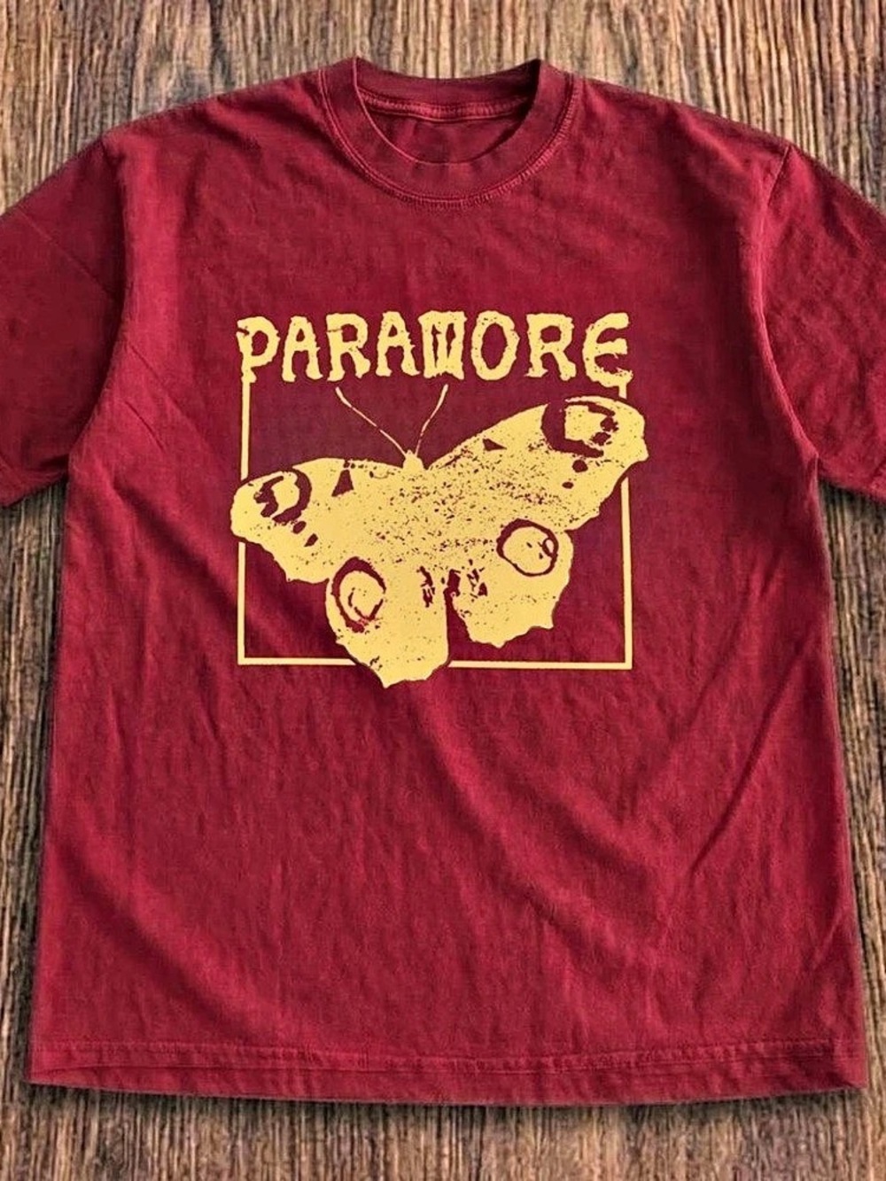 Paramore Brand New Eyes Butterfly T-Shirt Red